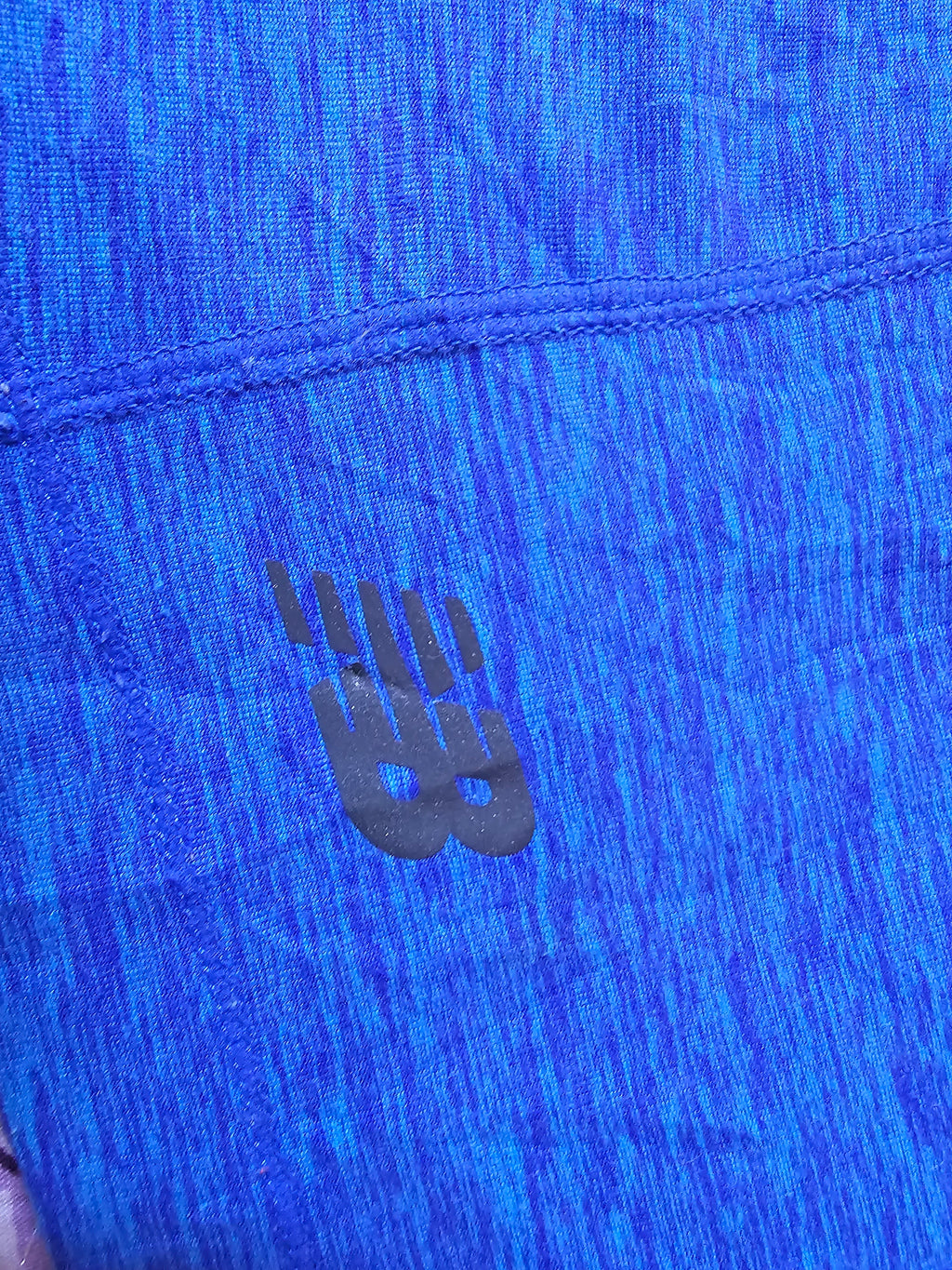 Polera New Balance Performance – Half Zip Azul Jaspeado🇺🇸