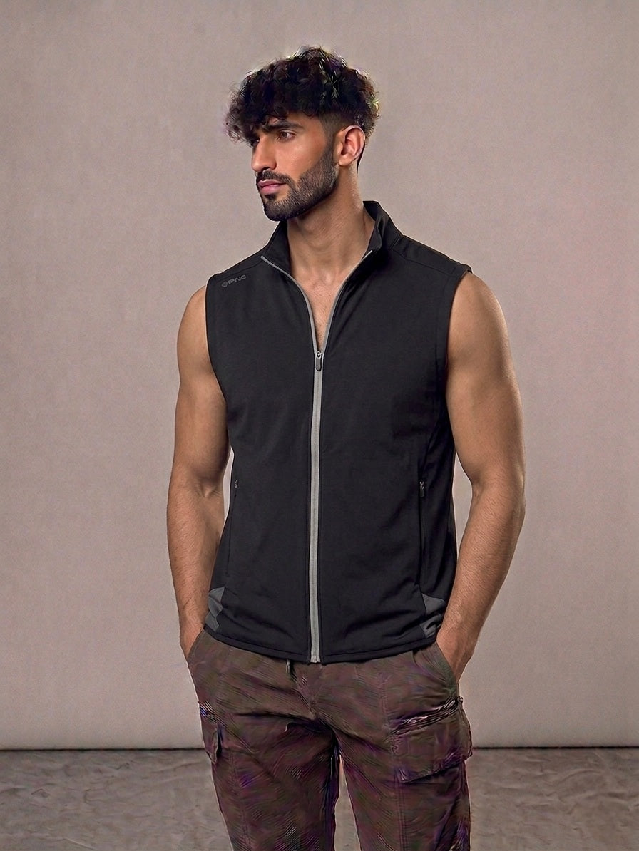 Chaleco Técnico PING Performance – Full Zip Negro – Edición Golf & Active