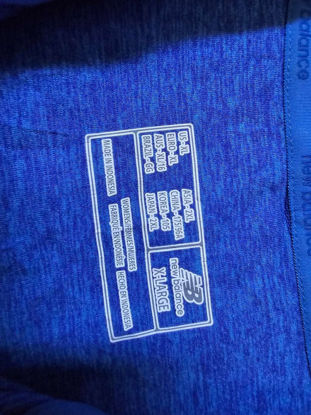 Polera New Balance Performance – Half Zip Azul Jaspeado🇺🇸