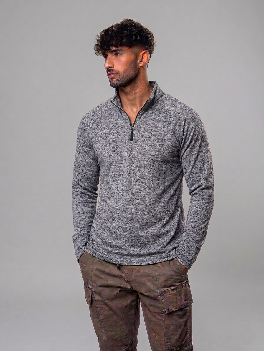 Polera Performance 90 Degree – Half Zip Gris Space🇺🇸