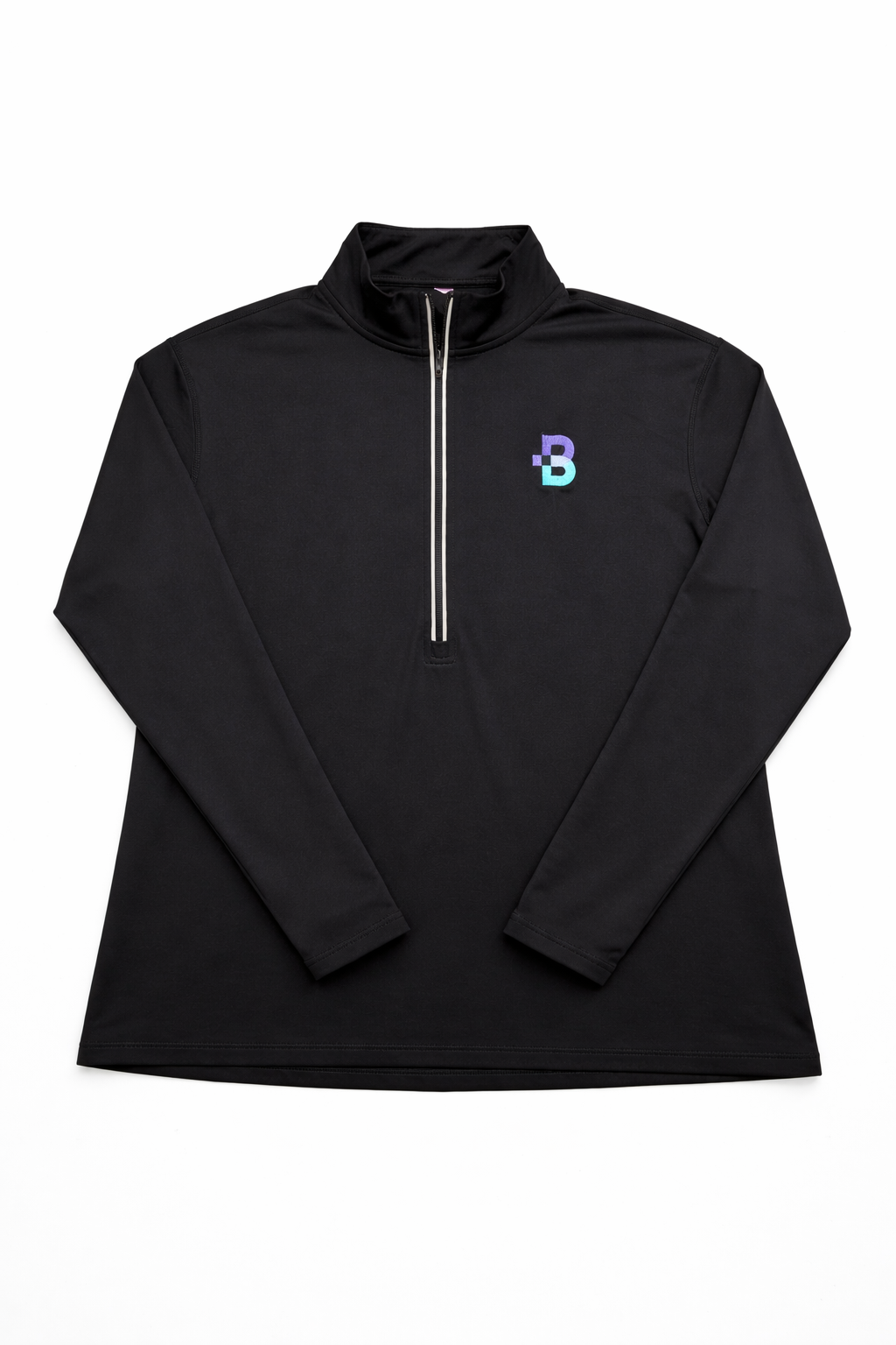 Polera Deportiva Black Tech - Half Zip